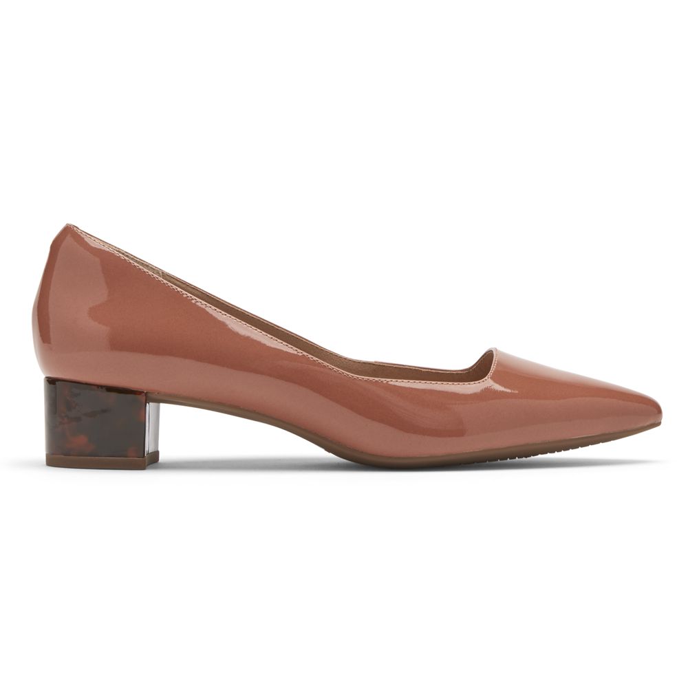 Rockport Women's Total Motion Gracie Heel Pumps - Brown - USA (5409LZIXD)